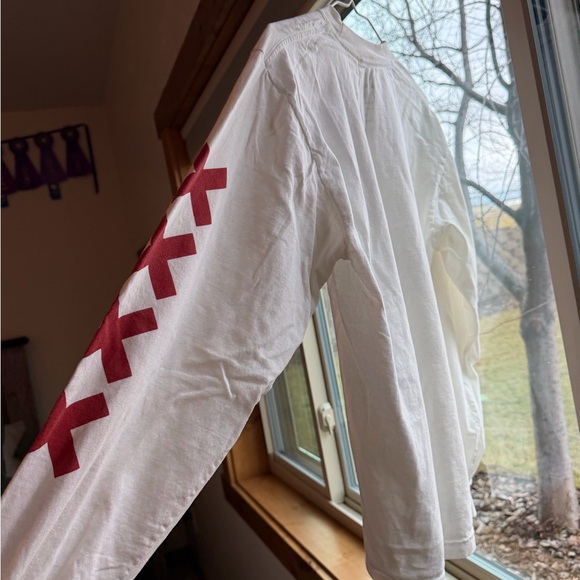 Darlin’ White and Black Cowboy Long Sleeve Tee - Picture 2 of 3